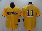 Red Sox 11 Rafael Devers Gold Nike 2021 City Connect Replica Player Cool Base Jersey,baseball caps,new era cap wholesale,wholesale hats
